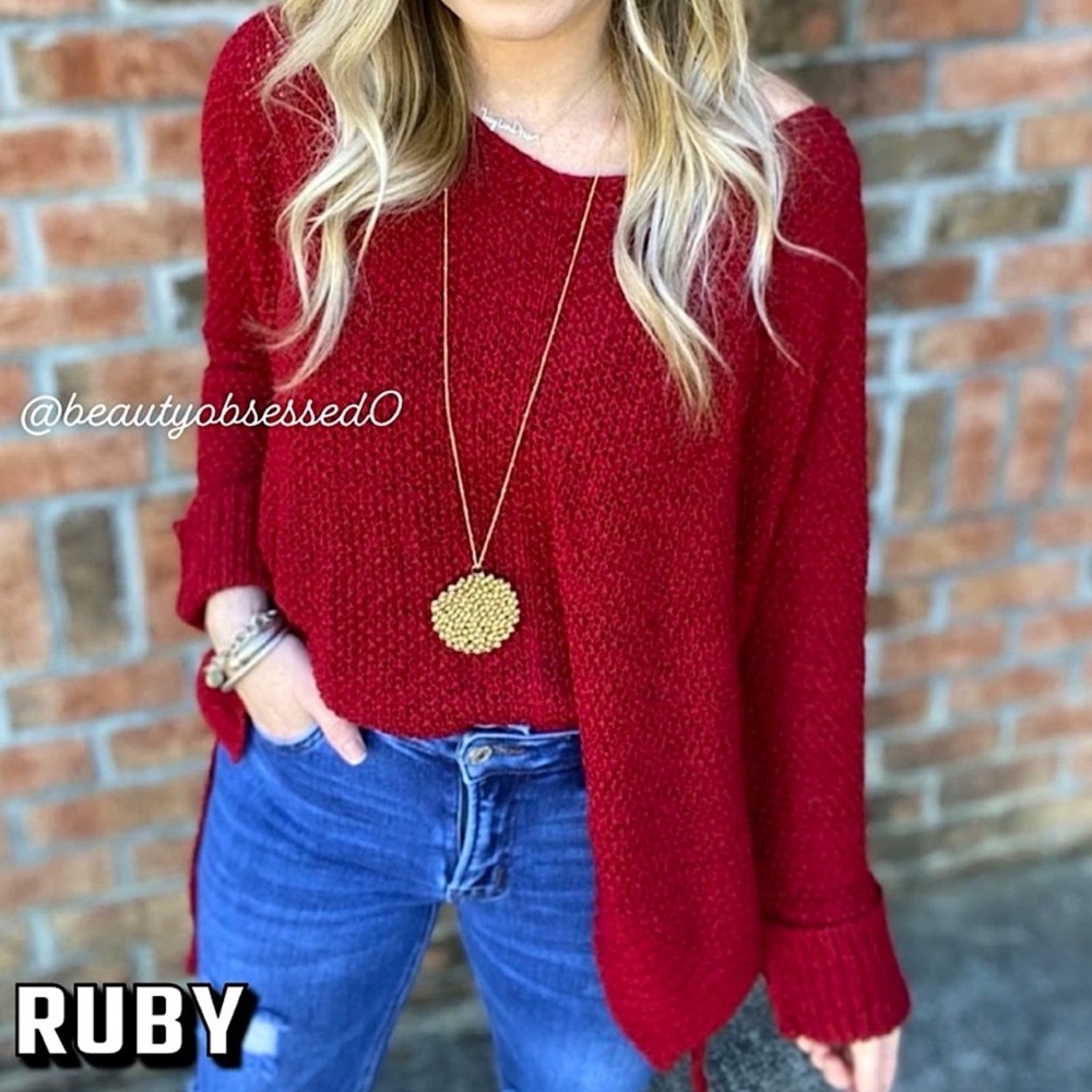 🆕❤️BEFORE YOU: RUBY Lightweight Knitted Sweater ONESIZE